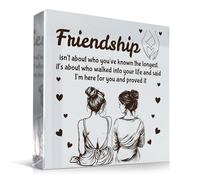 Red Ocean Best Friend Plaque Friendship Gift For Special Friend Birthday Christmas Gift For Her Best Thank You Friendship Gifts Women Keepsake Bestie