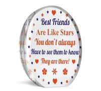 Red Ocean Best Friends Are Like Stars Gift For Long Distance Friend Acrylic Plaque Thank You Gift For Him Her Best Friend Sign Best Friend Gift For Birthday Christmas Best Friend Sign Keepsake