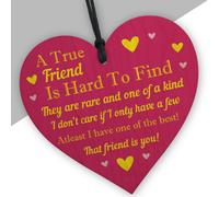 Red Ocean Best Friendship Gift Plaque For Special Friend Women Him Her Sayings Message Ornament