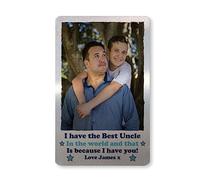 RED OCEAN Best Uncle Gift Novelty Personalised Wallet Card Insert Brother Gift Birthday Gift for Him