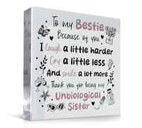 Red Ocean Bestie for Women for Bestie Best Friend Female Friendship Birthday Christmas Acrylic Plaque Sister Friendship Plaque Present Friend Unbiological Sister