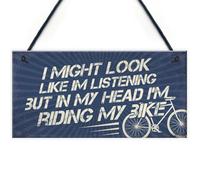 Red Ocean Biker Biking Gifts For Men Dad Grandad Son Cyclist Lover Novelty Garage Man Cave Sign