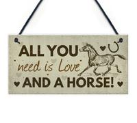 Red Ocean Birthday Christmas Gift For Mum Daughter Horse Lover Plaque House Stable Sign Keepsake