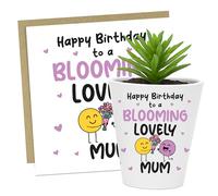 RED OCEAN Birthday For Mum BLOOMING LOVELY MUM Card And Plant Pot Thank You For From Daughter Son Birthday Card Keepsake