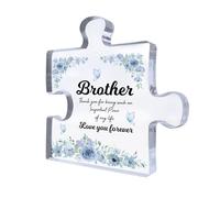 Red Ocean Brother Gifts Important Piece Of My Life Thank You Gift For Brother Birthday Christmas Brother Gifts From Sister Novelty Gift For Brother Love Gift Brother Plaque Keepsake