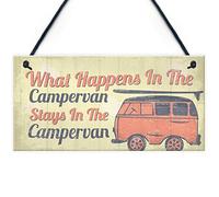 RED OCEAN Campervan Camper Caravan Motorhome VW Gifts Travel Holiday Hanging Door Sign Friendship Gift
