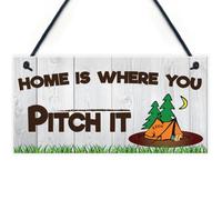 Red Ocean Camping Novelty Sign Gift