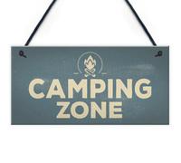 Red Ocean Camping Zone Caravan Signs And Plaques Novelty Chic Mum Dad Nan Gift For Her