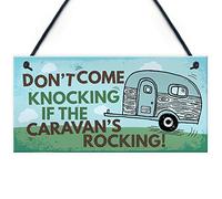 RED OCEAN Caravan Rocking Funny Novelty Hanging Plaque Campervan Motorhome Retirement Holiday Family Friendship Birthday Gift