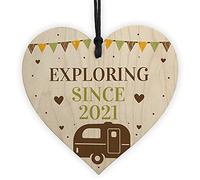 RED OCEAN Caravan Sign Caravan Decor Hanging Door Sign Retirement Gift Personalised