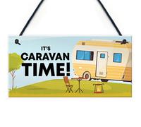 Red Ocean Caravan Sign Novelty Campervan Sign Caravan Lover Gift Birthday Retirement Gifts