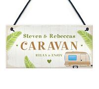 RED OCEAN Caravan Sign Novelty Personalised Caravan Accessories Garden Sign Retirement Gift