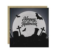 RED OCEAN Card For Halloween For Friend Daughter Son Couple Happy Halloween Card With Kraft Envelope Included Spooky Him Her