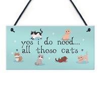 Red Ocean Cat Sign For Your Home Yes I Do Need All These Cats Perfect Birthday Gift For Cat Lovers Cat Signs Cat Gifts