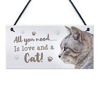 Red Ocean Cat Signs For Home Funny Cat Gift Home Wall Plaque Pet Animal Cat Lover Gifts