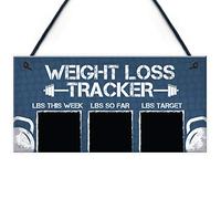 Red Ocean Chalkboard Weight Loss Countdown Tracker Diet Motivational Fitness Sign Weight Slimming Goal Tracking