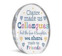 Red Ocean Chance Made Us Colleagues Desk Plaque, Colleague Gifts For Christmas Secret Santa Birthday, Co-worker Gifts For Birthday, Gifts For Colleagues, Office Desk Gifts For Colleague