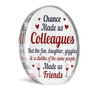 Red Ocean Chance Made Us Colleagues Gift For Birthday Christmas Acrylic Freestanding Plaque Funny Gift For Friend Colleague Gifts For Him Her Friendship Gifts Thank You Gift For Men Women