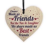 Red Ocean Chance Made Us Colleagues Heart Plaque Sign Friendship Friend Gift Thank You