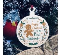 Red Ocean Childminder Gift For Christmas Gingerbread Design Thank You Gift From Child Keepsake