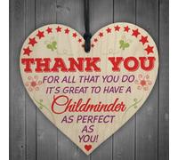 Red Ocean Childminder Perfect Thank You Babysitter Gift Hanging Plaque Nursery Sign