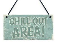 Red Ocean Chill Out Area Hot Tub Man Cave Shed Summer House Shed Garden Hanging Wall Sign Plaque
