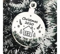 Red Ocean Christmas 2020 Engraved Bauble Lockdown Gift Christmas Tree Decoration Family Gift