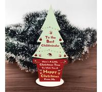 Red Ocean Christmas Best Childminder Gift Wood Christmas Tree Decoration