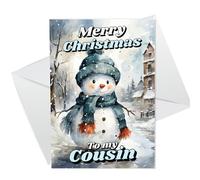 RED OCEAN Christmas Card For Cousin Cute Card For Cousin Merry Christmas To My Cousin Card For Him Her