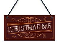 RED OCEAN Christmas Decoration For Bar Home Bar Pub Sign Home Decor Family