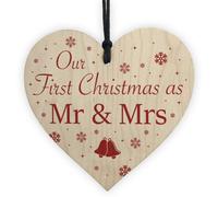 Red Ocean Christmas Mr Mrs 1St Christmas Together Wedding Gift For Couple Tree Decoration Keepsake