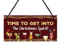 Red Ocean Christmas Sign For Home Bar Man Cave Bar Sign Gin Cocktail Gifts