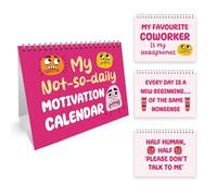 RED OCEAN Colleague Gifts For Women Funny Un-Motivational Desk Flipbook Office Secret Santa Gifts For Colleagues Coworkers Fun Desk Accessories
