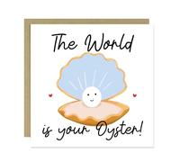 RED OCEAN Congratulations Card Passed Exams GCSEs A- Levels Card For Son Daughter Proud of You Good Luck Cards For Granddaughter Grandson Leaving School College