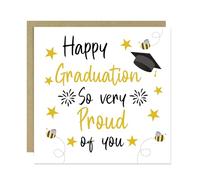 RED OCEAN Congratulations Graduation Card For Son Daughter Grandson Granddaughter So Proud Of You Card Congrats Grad For University Degree With Envelope