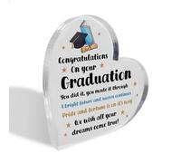 Red Ocean Congratulations Graduation For Her Freestanding Heart Plaque Graduation Keepsakes For Son Daughter University Degree Presents