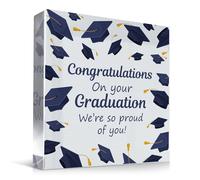 Red Ocean Congratulations On Your GRADUATION Gift Plaque Daughter Son Gift Freestanding Block Gift For Graduation Congratulations Gifts Graduation Present For Him Her Friend Keepsake