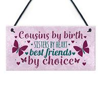 RED OCEAN Cousin Keepsake Best Friend Sister Gift For Christmas Birthday Family Love Sign Plaque