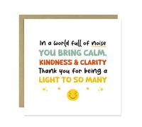 RED OCEAN Cute Cards For Teacher Volunteer Teaching Assistant Mentor Tutor To Say Thank You Friends Family Thank You Cards For Men Women Him Her With Kraft Envelope