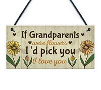 Red Ocean Cute Gifts For Nan And Grandad Hanging Sign Grandparent Plaque Keepsake Gift From Grandchildren