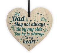 Red Ocean Dad Father Memorial Plaques In Memory Handmade Wooden Heart Sign Memorial Ornament Christmas Bauble Gifts