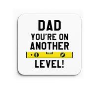 Red Ocean Dad Funny Coaster On Another Level DIY Handyman Gift Father's Day Birthday Gifts For Dad From Daughter Son Builder Gift For Him Fathers Day Present