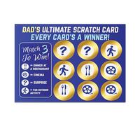 RED OCEAN Dad Gift, Novelty Scratch Card Gift For Birthday Father's Day, Instant Win Scratch Card For Dad, Novelty Gifts For Dad, Dad Birthday Gifts, Father's Day Gifts For Dad, (Cinema Win)