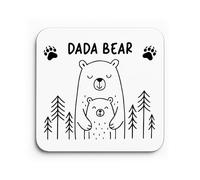 Red Ocean Dada Bear Coaster Gift For Dad From Daughter Son Birthday For Dad Dada Present Novelty Gifts Men Family