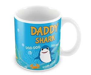Red Ocean Daddy Shark Mug Baby Doo Doo Cute Tea Cup Shark Baby Novelty Kids Gift