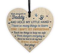 RED OCEAN Daddy To Be Cards From Bump Wooden Heart New Baby Plaque