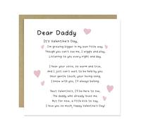 RED OCEAN Daddy To Be Valentines Card, Valentines From Bump, Daddy To Be Gift, Future Dad Valentine's Day Card, Dad Bump Valentine's Day Card, Card For Daddy With Envelope