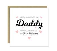 RED OCEAN Daddy Valentine Card, Daddys Valentine Card, Daddy Valentine Gift, Valentines Gift For Him, First Valentines As My Dad, Dad Valentine Card From Baby Girl Baby Boy