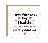 RED OCEAN Daddy Valentines Card, Daddys 1st Valentine Card, Daddy Valentine Gift, Valentines Gift For Him, First Valentines As My Daddy, Daddy Valentine Card From Baby Girl Baby Boy