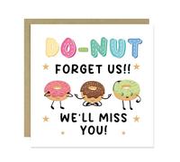 RED OCEAN DONUT FORGET US WE WILL MISS YOU Card For Colleague Leaving Job Card Good Luck For Him Her With Envelope Included Colleague